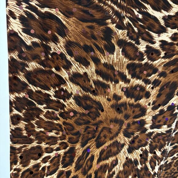 Vintage Rampage Leopard Print Mini Slip Dress Y2K Sequins - Picture 6 of 15